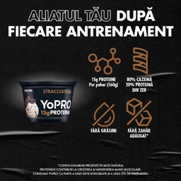 YoPRO | Iaurt bogat in proteine Stracciatella 160g