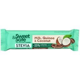 Ciocolata cu quinoa si cocos cu indulcitori 25g