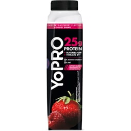 YoPRO | Iaurt de baut cu capsuni si zmeura 300g
