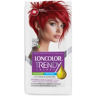 Loncolor | Trendy Color | Vopsea pentru par R6 Rosu techno 2x25ml