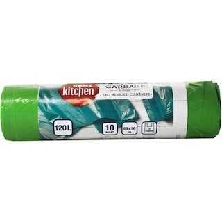 Home Kitchen | Saci menajeri cu manere, 120L, 10 bucati