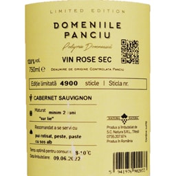 Domeniile Panciu | Vin rose Cabernet Sauvignon 0.75L