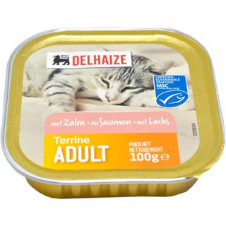 Delhaize | Terina cu somon pentru pisici adulte 100g