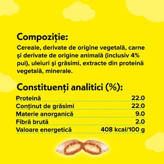 Dreamies | Hrana complementara cu pui pentru pisici adulte si pisoi 60g