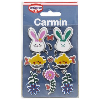 Dr. Oetker | Carmin | Decoratiuni pentru oua autocolante cu figurine, 37 bucati