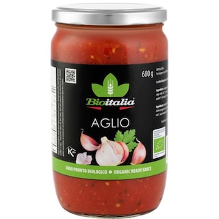 Bio Italia | Sos de rosii bio cu usturoi copt 350g