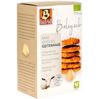 Buiteman | Biscuiti organici cu branza de capra 75g