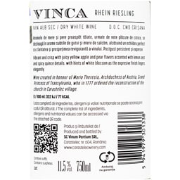 Vinca | Vin alb sec Theresia 0.75L