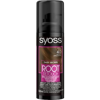 Syoss | Root Retouch | Vopsea spray temporara saten inchis