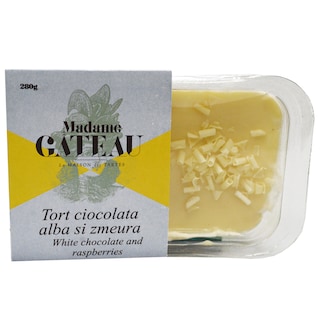 Madame Gateau | Tort ciocolata alba si zmeura 280g