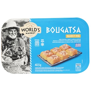 World's Market | Bougatsa placinta cu umplutura cu aroma de vanilie, congelata rapid 457.5g