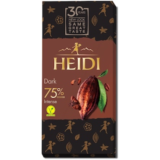 Heidi | Dark | Ciocolata amaruie 75% cacao 80g
