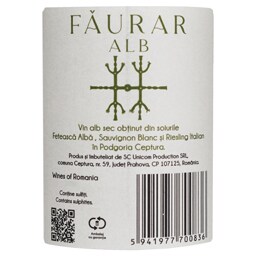 Faurar | Vin alb sec  0.75L