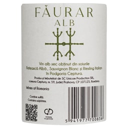 Faurar | Vin alb sec  0.75L