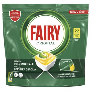 Fairy | Detergent masina spalat vase, 22 capsule