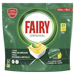 Fairy | Detergent masina spalat vase, 22 capsule