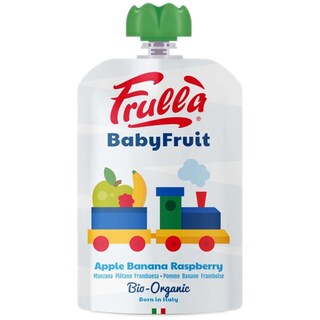 Frulla | Piure bio mere, banane si zmeura, +6 luni 100g