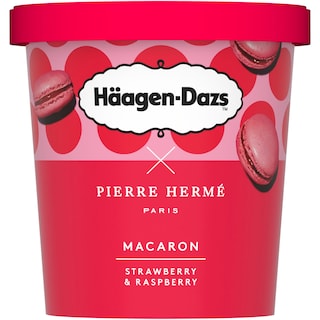 Haagen-Dazs | Inghetata Macaron cu capsuni si zmeura 360g