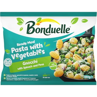 Bonduelle | Gnocchi cu spanac, mazare verde si branza ricotta 550g