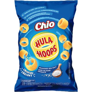 Hula Hoops | Snack din faina de porumb, cu gust de sare de mare aromata 70g