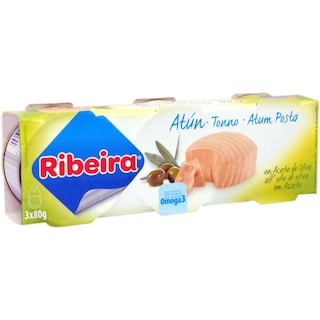 Ribeira | Ton in ulei masline 3x80g