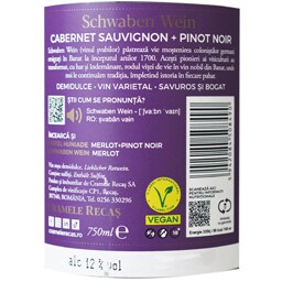 Schwaben Wein | Vin rosu demidulce Cabernet Sauvignon & Pinot Noir 0.75L