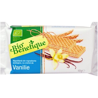 Bio Benefique | Napolitana bio cu crema de vanilie 40g