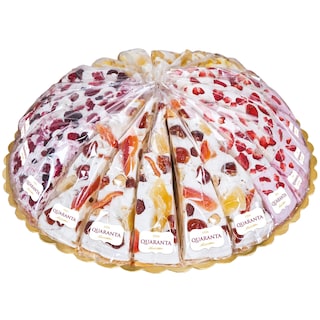 Quaranta | Felie de tort nougat cu migdale, alune si diverse fructe 110g