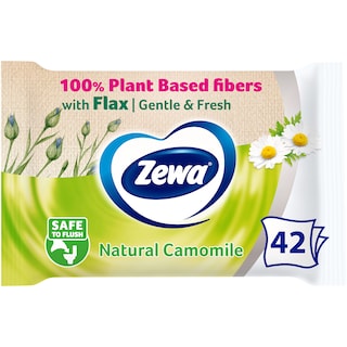 Zewa | Hartie igienica umeda Camomile, 42 bucati