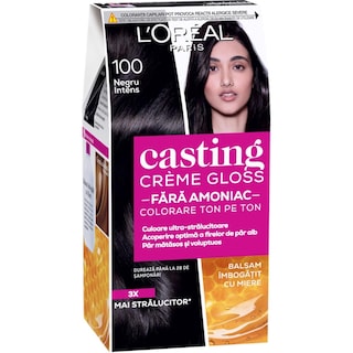 L'Oreal Paris | Casting Creme Gloss | Vopsea pentru par 100 negru intens