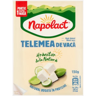 Napolact | Telemea cu gust domol din lapte de vaca 150g