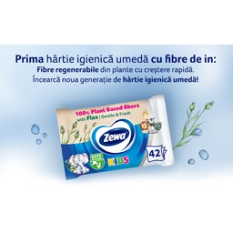 Zewa | Hartie igienica umeda pentru copii, 42 bucati