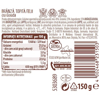 Hochland | Branza topita cu Gouda Paw Patrol 150g