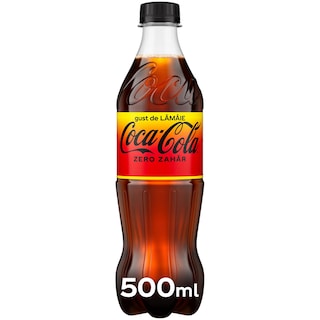 Coca-Cola | Bautura carbogazoasa cu suc de lamaie, cu indulcitori 500ml