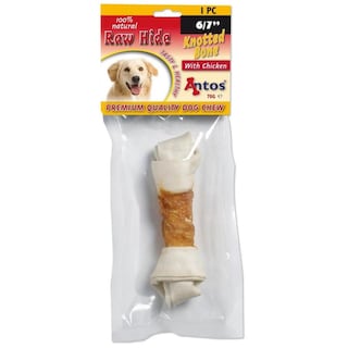 Antos | Recompense pentru caini Knotted Bone cu pui