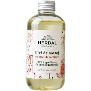 Herbal Pharmacy | Ulei de masaj efect de incalzire 200ml