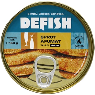 Defish | Sprot afumat in ulei 150g