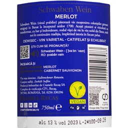 Schwaben Wein | Vin rosu demisec Merlot 0.75L