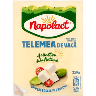 Napolact | Telemea cu gust domol din lapte de vaca 350g