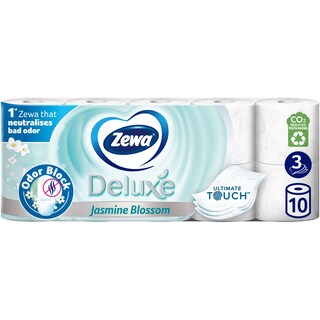 Zewa | Hartie igienica Deluxe Jasmine Blossom, 3 straturi, 10 role