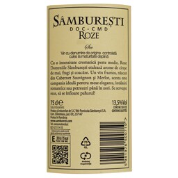 Domeniile Samburesti | Vin rose sec  0.75L