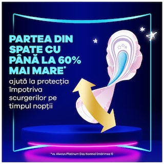Always | Platinum | Absorbante marimea 4 Secure Night, 5 bucati