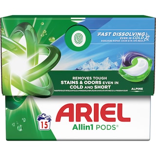 Ariel | Detergent Alpine, 15 capsule