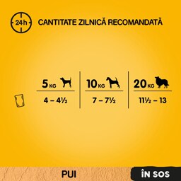 Pedigree | Hrana umeda cu pui si legume in sos pentru caini adulti 100g
