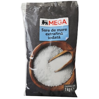 MEGA | Sare de mare extrafina iodata 1kg