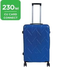 French Bull | Geanta de voiaj cu roti, 66x45x26cm, albastru