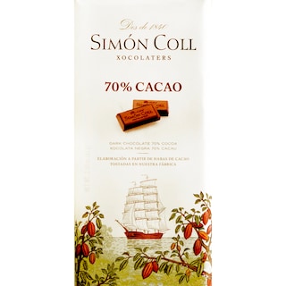 Simon Coll | Ciocolata neagra 75% cacao 85g