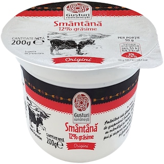 Gusturi romanesti | Smantana 12% grasime 200g