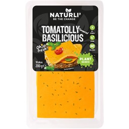 Naturli | Felii vegetale cu rosii si busuioc Tomatolly Basilicious 200g