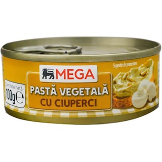 MEGA | Pasta vegetala cu ciuperci 100g